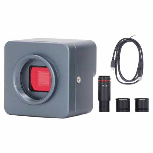 Mavaol USB -Mikroskopkamera 4K 8MP Digitales elektronisches Okular mit 0,5 -Fach Zoomobjektiv und 30 mm 30,5 mm Adapter HD -Bildsensor einfach für Industrie -Mikroskop installieren