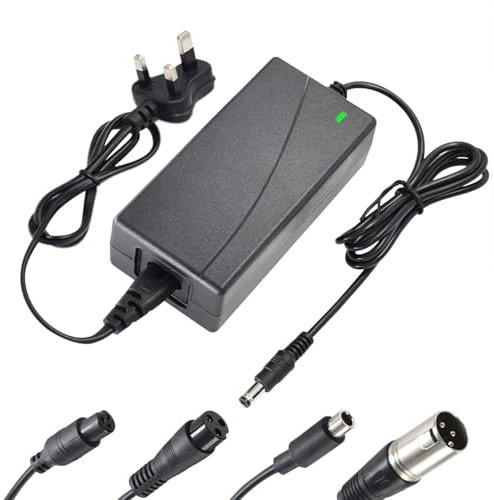 42V 2A Charger with 5 plugs Universal for 36V 10S Lithium Battery, Lithium-ion Battery Charger Replacement for Xiaomi, Razor, Jetson, Voyage, Gotrax, Ninebot and More Brand, UK Power Adapter