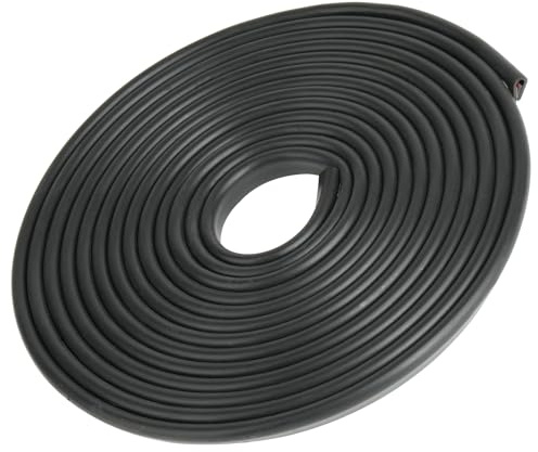 Gummikantenschutz, Autotürkantenschutz, Größe 1,5 mm, Passform 0-2 mm, Flexibler Doppelseitig Selbstklebender U-Profil-Kantenschutz, Kantenschutz für scharfe Blechkanten, Schwarz，Länge 4m