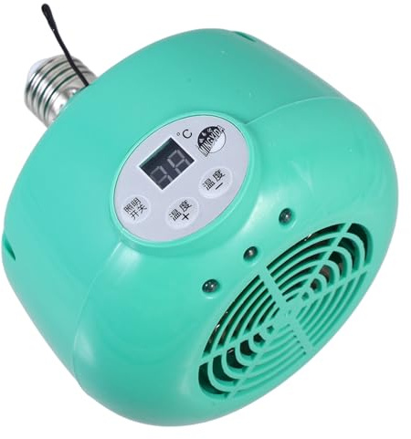 Kisangel Lampe Chauffante pour de Poulets Réglable Plastique Ignifuge Émetteur de Chaleur Solide pour Poussins