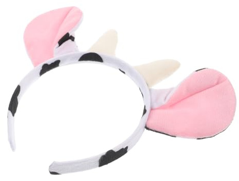 VERDANVERSE Niedliches Kuh stirnband für Horn design Fest Sitzendes Langlebiges Haarreif Tierohren für Farm party Cosplay Geburtstag Halloween und Kostümzubehör