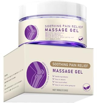 Gel de massage antidouleur, crème à absorption rapide pour le soulagement des douleurs musculaires et articulaires, pour le dos, la nuque, les épaules, les genoux et la récupération sportive