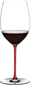 RIEDEL FATTO A MANO BY Cabernet/Merlot - Rot - Einzelpackung, Weinglas, Kristallglas, Spülmaschinenfest - 4900/0R