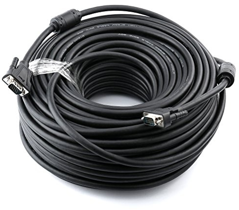 Dtech 100 Feet VGA del monitor del computer cavo maschio a maschio 1080p ad alta risoluzione (30 M)