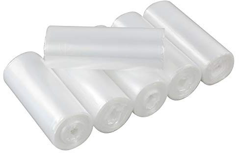 Mayish 6 Litros Transparente Bolsas para Basura Bolsa Basura Bolsas de Basura Saco de Basura Cubos de Basura, 150 Cuentas