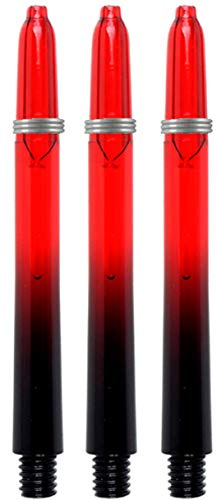ABC Darts - Dart Schäfte Supergrip Fusion - Medium Rot - 8 sätz Dart Shafts