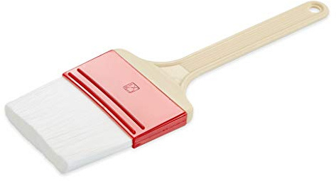Thermohauser borste med vita polyesterborst, penselbredd 7,5 cm, borstlängd ca 4 cm