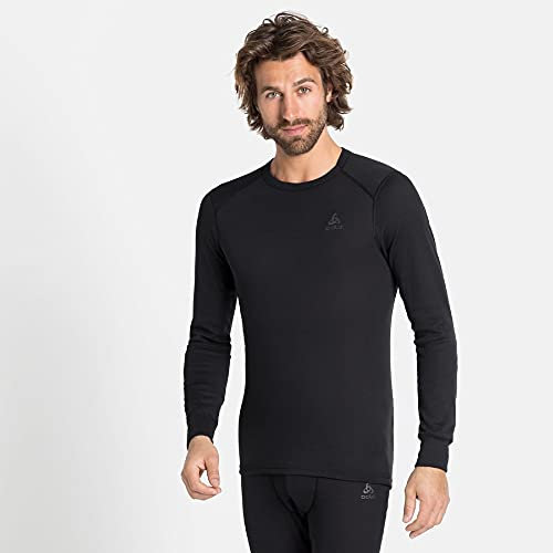 Odlo Thermounterwäsche für Herren Active Warm Langarm I Thermoshirt I Warme Skiunterwäsche mit Rundhals