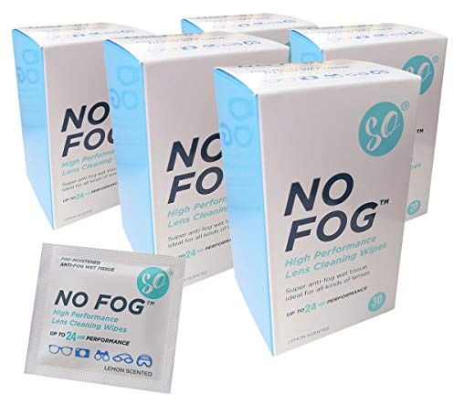 SO Fog Wipes, Anti-Fog Wipes, Glasses Cleaning, Lens Cleaning 150 Pack