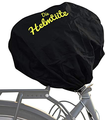 Helmtüte - wasserdichte Helmtasche mit Diebstahlschutz; Fahrradhelm einfach am Rad verstauen, Helmschutz & Sattelschutz in einem - auch als Einkaufstasche nutzbar.