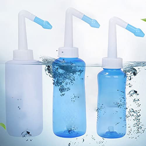 PEAMAN Nasenspülung, manuelle Neti Pot Nase Nasendusche Nasendruckspülung gelten für Erwachsene Kinder (Size : 300ml)
