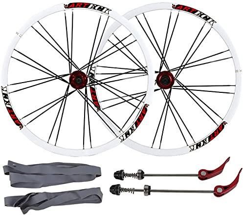 Laufradsatz Mountainbike-Laufradsatz 26 Zoll, Aluminiumlegierungsfelge V-Bremse Scheibenbremse Schnellspanner 24 Loch 7/8/9/10 Geschwindigkeit Radfahren Fahrradräder Straßenrad