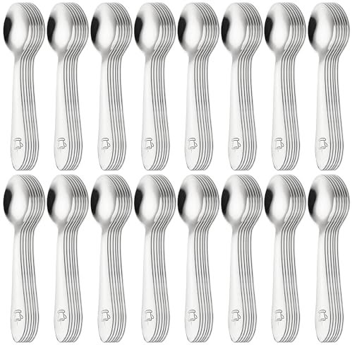 Cuillere a cafe acier inox 96 pieces 10 cm adapte a la maison restaurants lave-vaisselle cuillère à café petite cuillère à café petites cuillères cuillere a the lot de cuillere a cafe