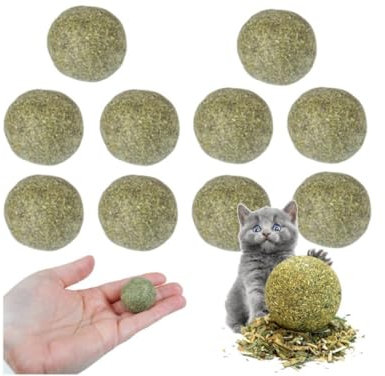 Przydasie Katzenspielzeug mit Katzenminze - Catnip Katzen Zubehör - Katzenzubehör Indoor - Cat Toy Katzenminze Spielzeug - Wird zur Mundreinigung und Darmverdauung bei Katzen verwendet (10 Stück)