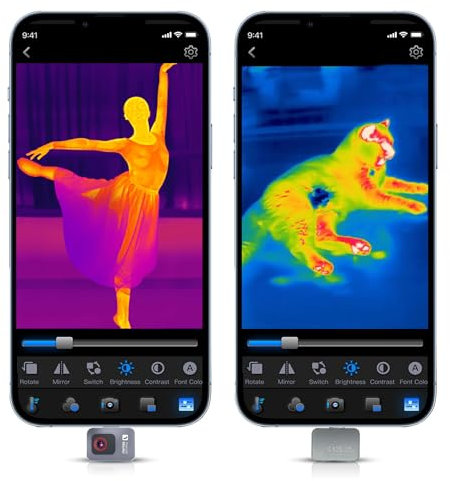Thermal Camera for Android P2 Super IR Resolution 512x384 Thermal Master Infrared Camera for Phones/Tablets -20℃-600℃ Temp Range 1.5℃ Accuracy 25Hz Refresh Rate
