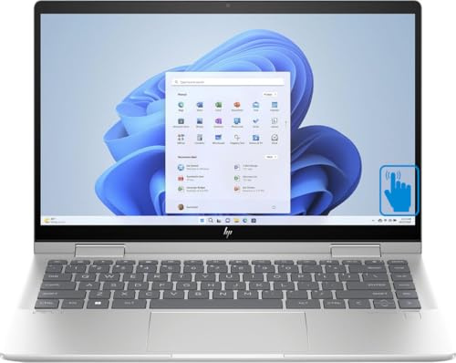 HP Envy x360 Home & Business Laptop 2 en 1 (Intel Core 5 120U 10-Core, 8GB RAM, 512GB SSD, Intel Graphics, 35.6 cm 60 Hz Touch Full HD (1920x1080), huella dactilar, WiFi, Bluetooth, Win 11 Home)