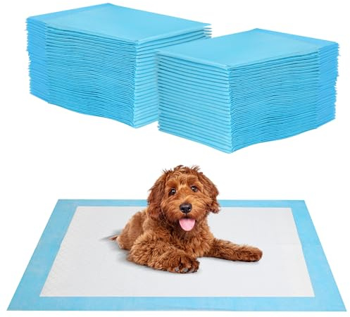 JANUIXCO 40 Stück Welpen Unterlagen - 60 × 60 cm PIPI Matten für Hunde - Wickelunterlage Einweg Auslaufsicheres 5-Lagiges Design mit Schnell Trocknender Oberfläche