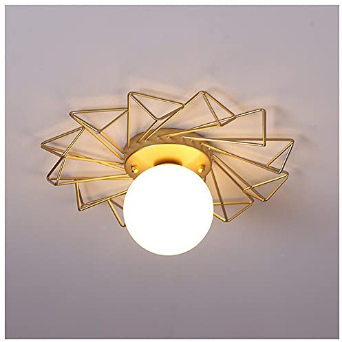 12W Nordic Ceiling Lamp G9 Light Source Nordic Wrought Iron Ceiling Light Glass lampshade for Restaurant Bedroom Living Room Decorative Lighting