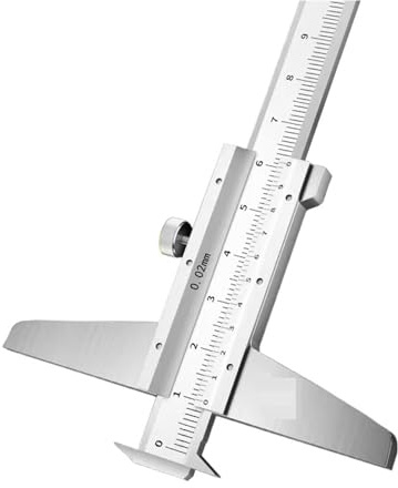 Calibre de profundidad Calibrador de profundidad de doble gancho de 150/200/300 mm, calibrador Vernier, calibradores metálicos, herramientas for trabajar la madera(Depth Caliper 0-300)