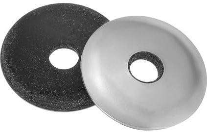 QUARKZMAN Paquete De 30 Arandelas De Sellado De Goma 6.3x25x2.5mm Plateadas