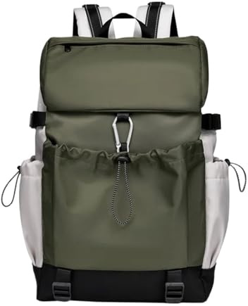 Generisch Kompatibel for Reiserucksack for Frauen, leichter Outdoor-Wanderrucksack for Damen, große Kapazität, Computer- und Laptoptasche(Green)