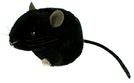 Teddys Rothenburg Kuscheltier Maus 10 cm liegend schwarz Stoffmaus Plüschmaus Plüschtier Stofftier