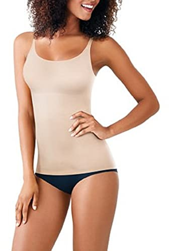 Maidenform womens Cover Your Bases Smoothtec Camisole Dm0038 Shapewear Top, Transparent, Large US