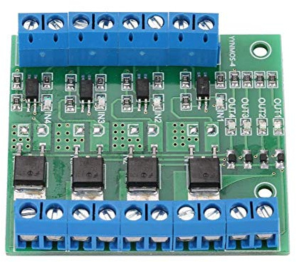 4 Kanals Drivrutin Modul Mosfet PWM 3 20V Till 3 7 27VDC 10A Plc Förstärkare Kretskort för Automation och Industriell Styrning