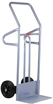 Svelt Carrello Professionale in Acciaio con 2 Ruote Antiforatura – Super Portata 300 Kg, Telaio e Pedana Rinforzati