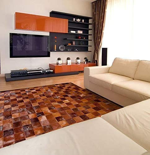 Vip Leather NEU KUHFELL Patchwork Teppich Cod Mic 200 (120 x 180 cm)