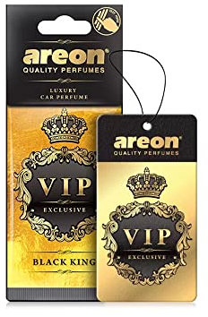 Areon Luxury - Profumo per auto VIP Exclusive BLACK King, 3 pezzi