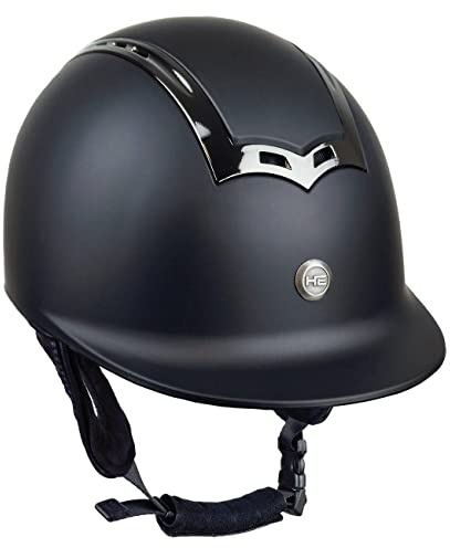 Horsenjoy Unisex vuxen Genius ridhjälm, svart, S