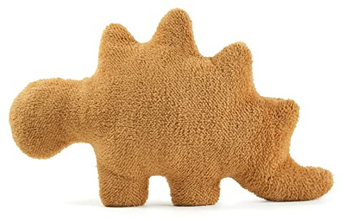 NXCHIZS Dino Nugget Pillow Plush, Funny Chicken Nugget Plushie Birthday Gift, Dino Decorative Throw Pillow for Kids Room Decor, Dinosaur Stuffed Animal Idea Birthday Gift for Teens Kids and Adult