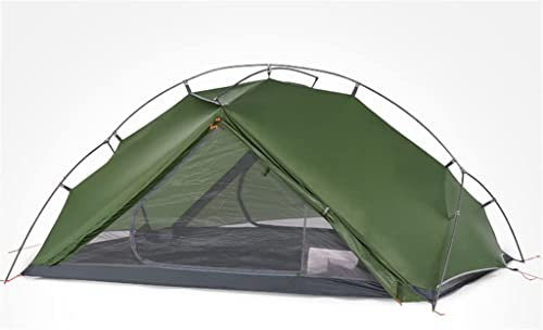 GGZONE Zelt, Ultraleicht, Campingzelte, 1 Person, 2 Personen, Fahrradzelt, wasserdicht, tragbar, Reisezelt (Vert 1 Person) Beautiful Scenery