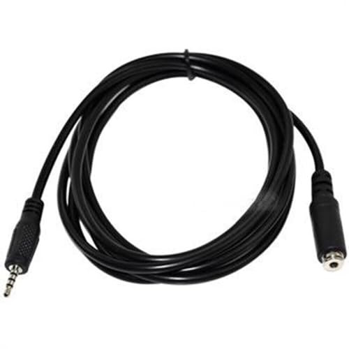 2.5mm Male to Female Plug 4 Pole Extension Adapter Audio Aux Cable Cord 1.5m