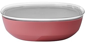 Mepal - Ciotola da Portata con Coperchio Silueta - Lavabile in lavastoviglie e microonde - Piatto per Insalata - Piatti per Tapas - Stoviglie - 4000 ml - Vivid mauve