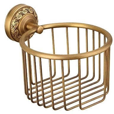 MAGICLULU Porte-Papier Toilette Vintage Massif Support Mural Élégant pour Salle De Bain Style Ancien Et Design