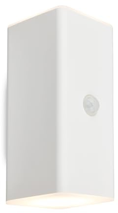 BRILONER – LED-vägglampa batteri med rörelsedetektor, skymningssensor, 20 sekunder. Timer, utomhu, vägglampa utomhus, LED-strålkastare, utomhu, utomhusvägglampa, 15,5 x 6,5 x 8,5 cm