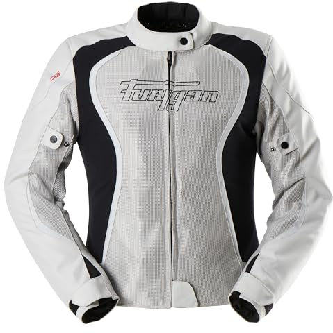 Furygan ODESSA VENTED 3IN1 - Blouson moto homologué Femme Protection D3O - Ventilé Ventilation Etanche - Poches de rangement - Raccordement pantalon