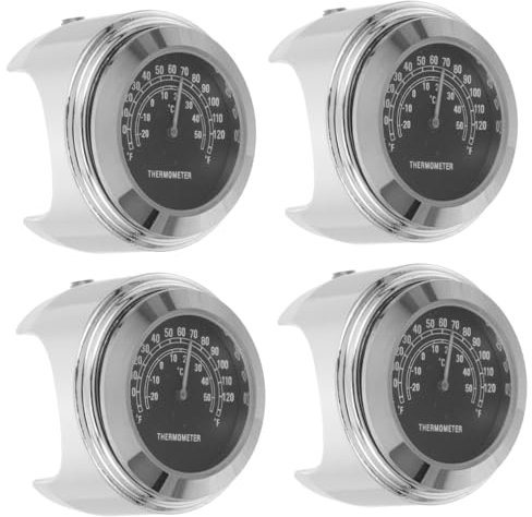 OUNONA Lot De 4 Thermomètres Pour Guidon De Jauge De Température Extérieure Appareil De Mesure Précis De La Température