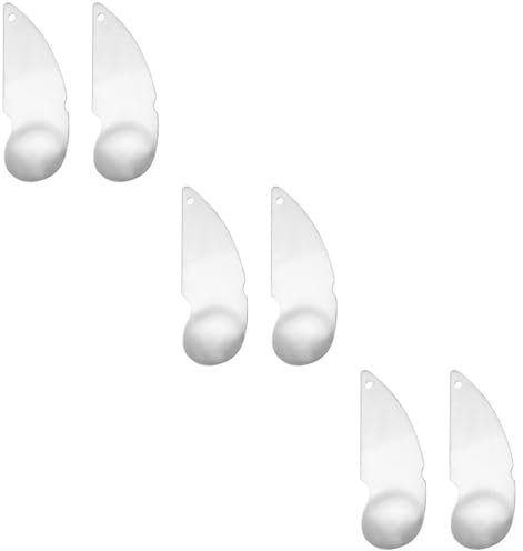 PRETYZOOM 3 Juegos Cortador De Kiwi Kitchen Gadgets Pelador De Kiwi Novedad Cuchara Descorazonador Cortadores De Kiwi Peladores De Aguacates Acero Inoxidable 304 Silver 2 Piezas * 3