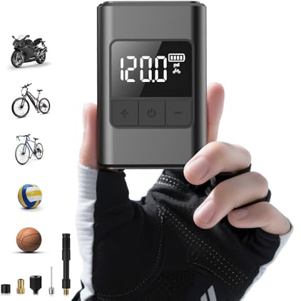 Pompe À Vélo Électrique, Pompe Électrique, Pompe À Vélo Électrique, Pompe Électrique, pour Les Vélos Électriques, Les Vélos De Montagne, Les De Ville Et De Course avec des Valves De Presta Et Schrader