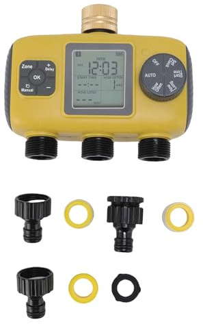 Wässerung Timer Smart Sprinkler Timer 3 Auslass Bewässerung Wasserventil Controller für Garten Rasen Gewächshaus Gießen