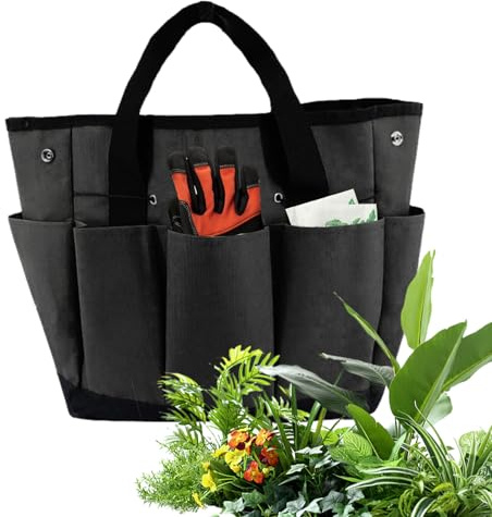Generico Borsa portaoggetti da Giardinaggio - Borsa Porta Attrezzi da Giardino Resistente con Tasche | Borsa per Attrezzi da Giardino in Ginocchio, per la casa, per Attrezzi da Giardino Interni ed es