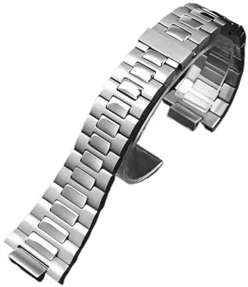 KTRSAVSSA Uhrenarmband kompatibel mit Patek Philippe Nautilus Uhrenarmband Herren 5711/1A010 Serie Edelstahl Uhrenkette Konvexe Öffnung 25 * 13mm