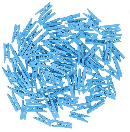 GALPADA Mini Mollette in Legno 100 Pezzi, Clip Utilità per Carta | 2, 5cm, Costruzione Robusta e Leggera, per Carte e Cartoncini, Adatte a Decorazioni e Articoli Festivi