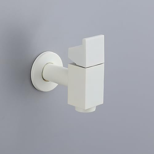BiaoTeng Grifo Pared Exterior Jardin Solo Agua Fria Grifo Laton Jardin Exterior Leche Blanca