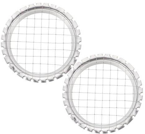 FONDOTIN Tagliacubi per Verdure in Acciaio Inox 2 Pezzi Argento | Leggero e Facile da Riporre, Struttura Resistente Deformazione e Rottura