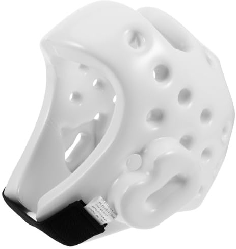 GAROZATION Casco da Boxe Regolabile per e Adulti Copricapo da Combattimento in Materiale Traspirante Attrezzatura Protettiva per Taekwondo Karate e Sparring Sportivi