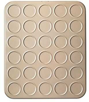 Utensilios para hornear galletas macarrones antiadherentes de 30 cavidades Moldes para macarrones de 30 cavidades Bandeja para hornear eficaz para obtener resultados de horneado rápidos y uniformes